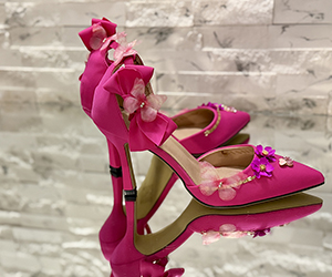 Fuchsia Enchanted Garden Couture Heels - View 10